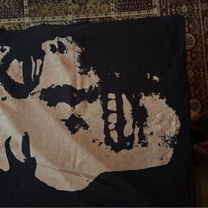 Black and Beige Graphic T-Shirt